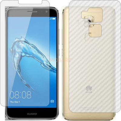 MOBART Front and Back Tempered Glass for HUAWEI HONOR NOVA PLUS (Front Matte Finish & Back 3d Carbon Fiber)(Pack of 2)