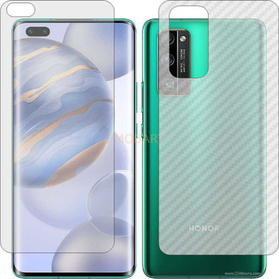 MOBART Front and Back Tempered Glass for HONOR 30 PRO (Front Matte Finish & Back 3d Carbon Fiber)(Pack of 2)