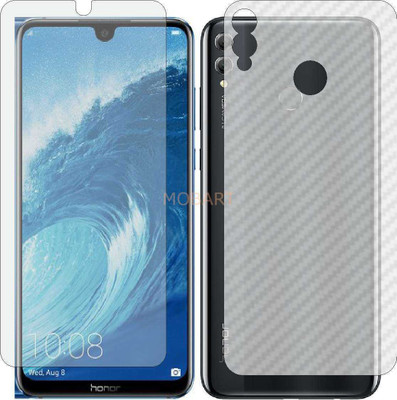 MOBART Front and Back Tempered Glass for HONOR 8X MAX (Front Matte Finish & Back 3d Carbon Fiber)(Pack of 2)