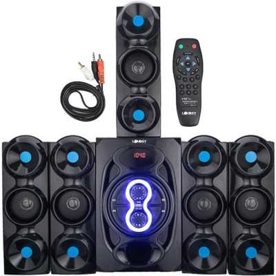 LOUDSY HAVY Powerful Sound Audio Extra Bass Home Theatre Flashing LED Light BestIn Built Bluetooth Connectivity /Gaming/Outdoor/Home Audio TF/FM Slot Home Theatre compatibility and stable transmission wireless technology helps connecting fast and stable, High-Fidelity Transmission 200 W Bluetooth Ho