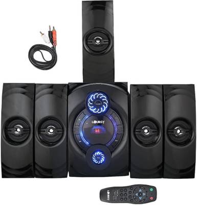 LOUDSY Best Buy Powerful Sound Audio Extra Bass Home Theatre Flashing LED Light BestIn Built Bluetooth Connectivity /Gaming/Outdoor/Home Audio TF/FM Slot Home Theatre compatibility and stable transmission wireless technology helps connecting fast and stable, High-Fidelity Transmission 200 W Bluetooth Home Audio Speaker