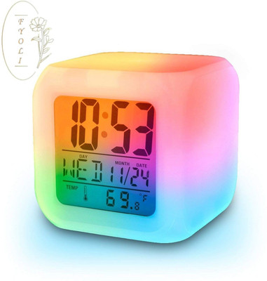 Fyoli Digital Multicolor Clock