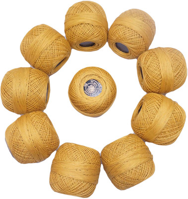 jmd fashion hub yellow Thread(90 m Pack of10)