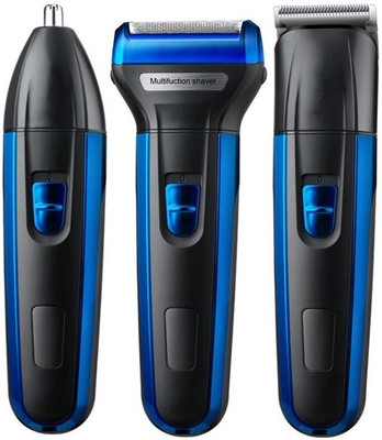 Trinsm Multifunctional 3 In 1 Ear Nose Hair Beard Cutting CleanMaster Electric Rechargeable Hair Trimmer - Operating Trimmer 90 min  Runtime 3 Length Settings(Multicolor)