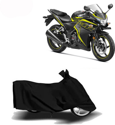 Exciting collections Two Wheeler Cover for Honda(CBR 250R, Black)