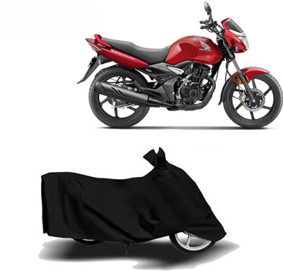 Exciting collections Two Wheeler Cover for Honda(CB Unicorn, Black)
