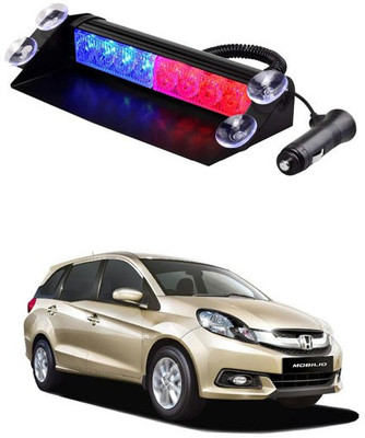 RKPSP 8 LED Red/Blue Waterproof Police Light For Mobilio Fog Lamp Car, Truck, Van LED for Honda (12 V, 55 W)(Mobilio, Pack of 1)