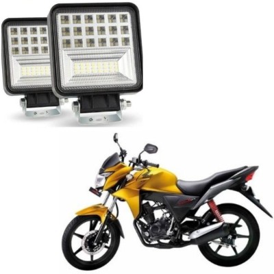 AUTOGARH 42 LED Square Fog Light for Honda CB TwiSter Fog Lamp Motorbike LED for Honda (12 V, 126 W)(CB Twister, Pack of 2)