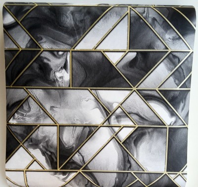 Indian Velvet Abstract Black Wallpaper(1000 cm x 53 cm)