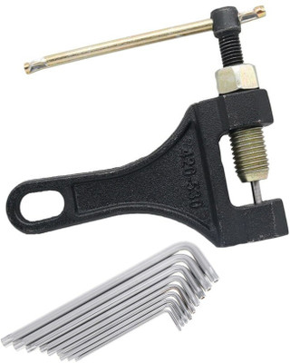 Digital Craft Combo of 2 Tools Bicycle Chain Pin Remover Bike Link Breaker Splitter MTB Cycle Repair with Tool Bicycle Chain Puller Link Extractor Cycle Repair with Trox Allen Key Single Sided Speciality(Pack of 2)