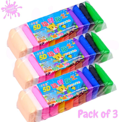 SmartCrafting Air Drying Modeling Clay Plasticine Ultra Light Soft Modeling Magic Craft Kit, DIY Educational Creative Gift for Kids Art Clay Art Clay(405 g)