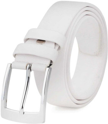 KAEZRI Men White Texas Leatherite Belt