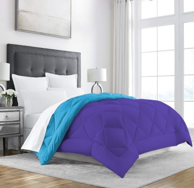 Texlux Solid Single Comforter for  Heavy Winter(Polyester, Light Blue : Indigo)