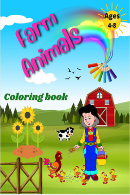 Farm animals coloring book(English, Paperback, Cucus Surus)