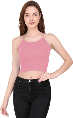 THE BLAZZE Women Cami Bra Non Padded Bra(Pink)