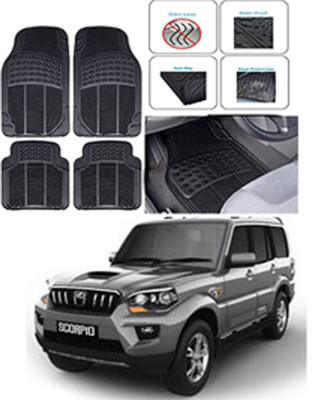 RONISH Rubber Standard Mat For  Mahindra Scorpio(Black)