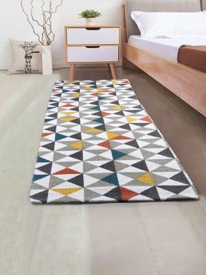Saral Home Grey Cotton Runner(2 ft,  X 6 ft, Rectangle)