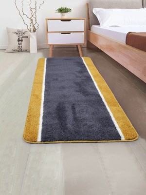 Saral Home Grey Cotton Runner(2 ft,  X 5 ft, Rectangle)