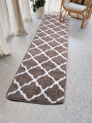 Saral Home Brown Polyester Runner(1 ft,  X 6 ft, Rectangle)