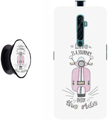 SPBR Back Cover for Oppo Reno2 F(White, Pink, Cases with Holder, Pack of: 2)