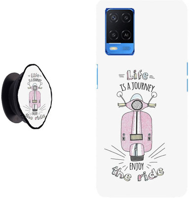 SPBR Back Cover for Oppo A54 5G(White, Pink, Cases with Holder, Pack of: 2)