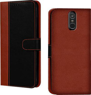 Flospy Flip Cover for Mi Redmi Note 4(Black, Brown, Camera Bump Protector, Pack of: 1)