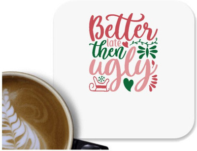 UDNAG Square Reversible Polyester Coaster(Pack of 1)