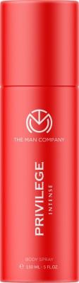 THE MAN COMPANY Deodorant For Men - Privilege Intense | Premium Fragrance | Long-lasting Freshness | Perfect For Everyday Use | Protects Against Body Odour | Makes You Strong & Fierce | Lemon, Cinnamon & Oakmoss - 150ml Deodorant Spray  -  For Men(150 ml)
