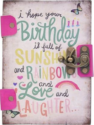 CRAFT CLUB Happy Birthday Cross Binding A5 Diary Un-Ruled 144 Pages(Multicolor)