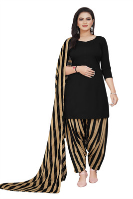 ANAND Crepe Striped Salwar Suit Material