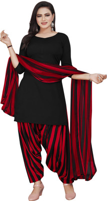 ANAND Crepe Striped Salwar Suit Material