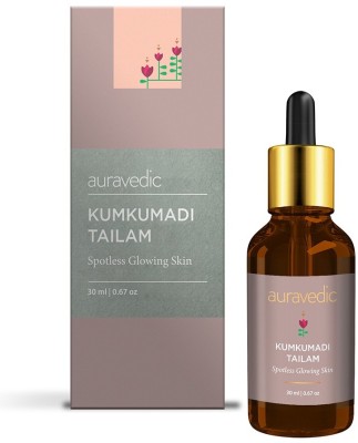 AURAVEDIC kumkumadi tailam from kerala. kumkumadi face oil for glowing skin 30ml(30 ml)