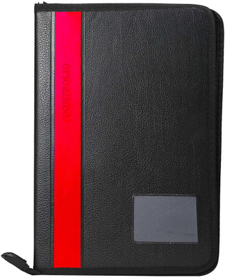 ZesTale PU Leather Light Weight File Folder/Document Holder(20 Leaves)(Set Of 1, Multicolor)