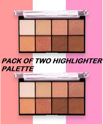 GFSU NEW AND PROFESSIONAL MAKE UP USE FOR EVERY SKIN ILLUMINOUS HIGHLIGHTER PALETTE Highlighter(MULTI SHADES)