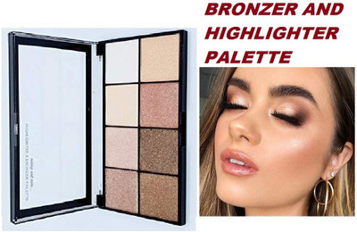 GFSU NEW AND BEST FOR MAKE UP BRONZER AND HIGHLIGHTER PALETTE Highlighter(MULTI SHADES)