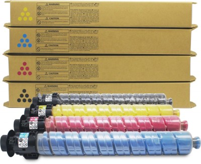 Go Toner cartridge Richo Mp C3503 (Black/Cyan/Magenta/Yellow) Color-Set Compatible Toner Cartridge Black + Tri Color Combo Pack Ink Toner Powder