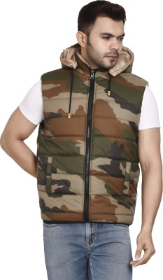 Burdy Sleeveless Printed Men Jacket