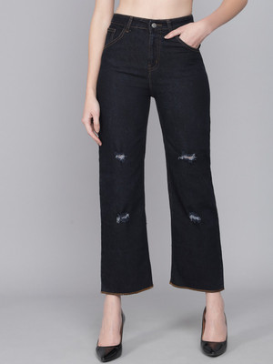 KOTTY Flared Women Dark Blue Jeans