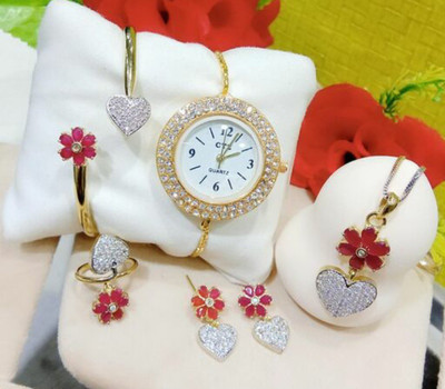 M Creation Alloy Gold-plated Gold Jewellery Set(Pack of 1)