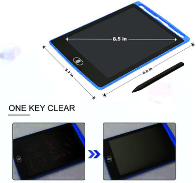 LEERFIE 8.5 Inch LCD Writing Tab Screen Tablet Drawing Board Digital Portable for Kids LCD Writing Pad Remove Button Easy Writing , Painting , Enviroment – Friendly No Paper, No Chalk, Without Dirty Hands(Blue)