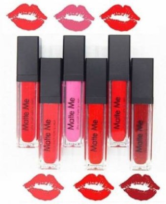 BLUSHIS Non Transfer Insta Beauty Waterproof Longlast SensationaL Liquid Matte me Lipstick Combo Pack Of 6 trending shades(Multicolur, 48 ml)