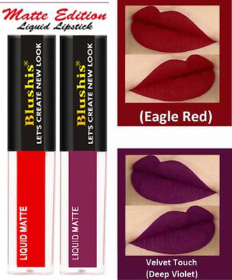 BLUSHIS Non Transfer Insta Beauty Waterproof Longlast SensationaL Liquid Matte Mini(Purple Red, 8 ml)