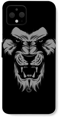 AsSkin Google Pixel 4XL, google pixel 4xl Mobile Skin(Ultra Super Black Loin With High Matte Finish.)