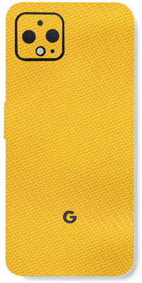 BUGGU GOOGLE PIXEL 4XL Mobile Skin(Ultra Super Yellow Carbon Fiber Skin With High Matte Finish., Mobile Skin (Back+Side+Camera))