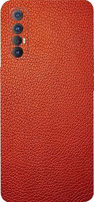 LAMHA OPPO Reno3 Pro, oppo reno 3 pro Mobile Skin(Ultra Super Red leather Skin With High Matte Finish.)