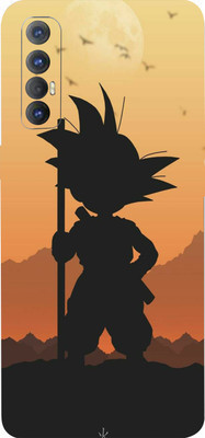 BUGGU OPPO Reno3 Pro Mobile Skin(Ultra Super Goku Sunset Skin With High Matte Finish., Mobile Skin (Back+Side+Camera))
