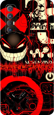 LAMHA OPPO Reno3 Pro Mobile Skin(Ultra Super Red Graffiti With High Matte Finish.)
