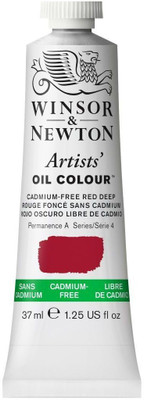Winsor & Newton Artists' Oil Colour - Tube of 37 ML - Cadmium Free Red Deep (895)(Set of 1, Cadmium Free Red Deep)