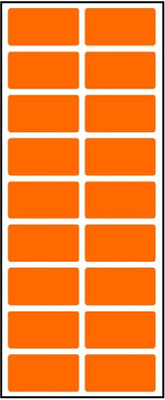 CLAPPERZZ Self-adhesive Paper Label(Orange Neon_21)