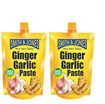 smith and jones GINGER GARLIC PASTE PACK OF 2 (200G X 2)(4 x 100 g)